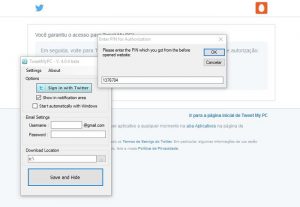 Controlar o PC com o Twitter
