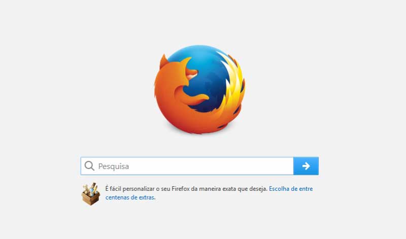 Adicionar pesquisa google firefox