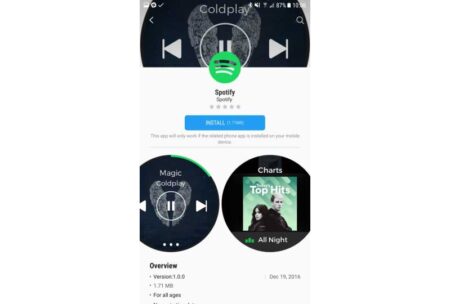 connect spotify to samsung gear s3