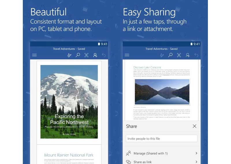 Microsoft Lan a Novas Vers es Do Word Excel E PowerPoint Para Android