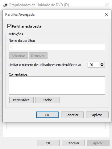 Faça partilhas entre vários PC, sem fios - drive DVD