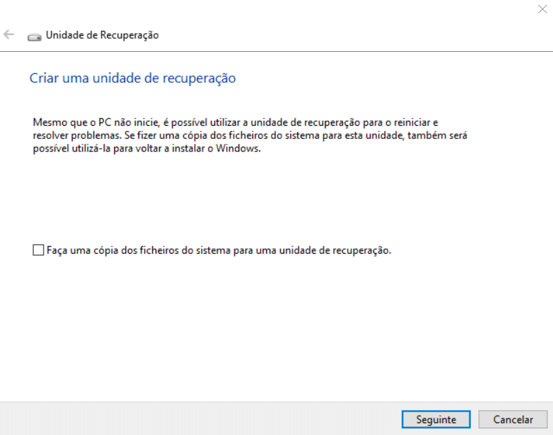 Actualização para Criativos Windows 10