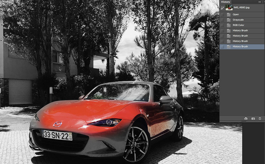 Mazda 6 - Photoshop Color Splash