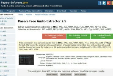Passo 1 - Instalar Pazera Free Audio Extractor