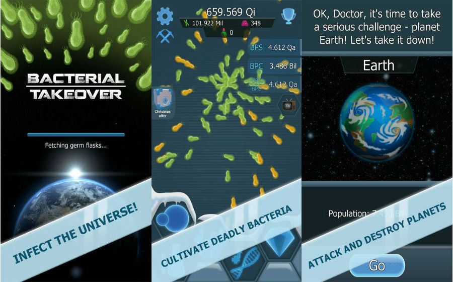 Bacterial takeover app