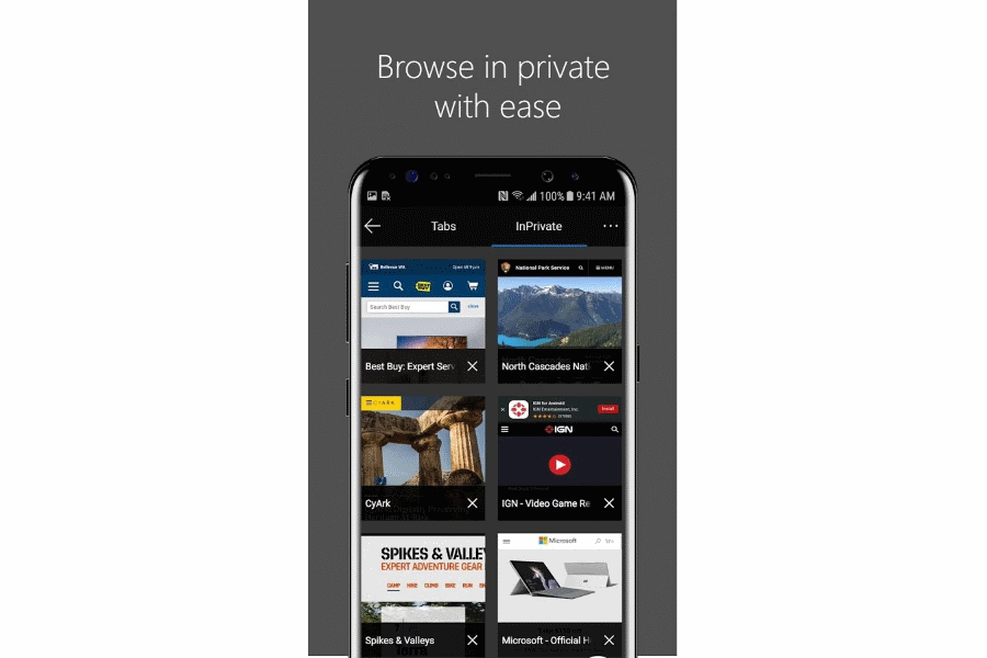 Microsoft Edge Android New