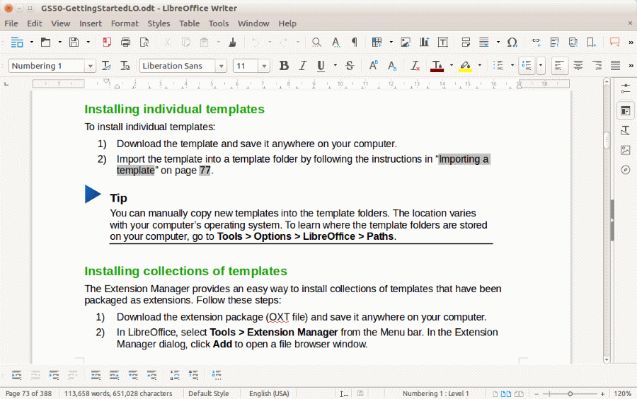 TDF LibreOffice Writer