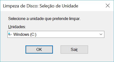 limpeza do disco Windows