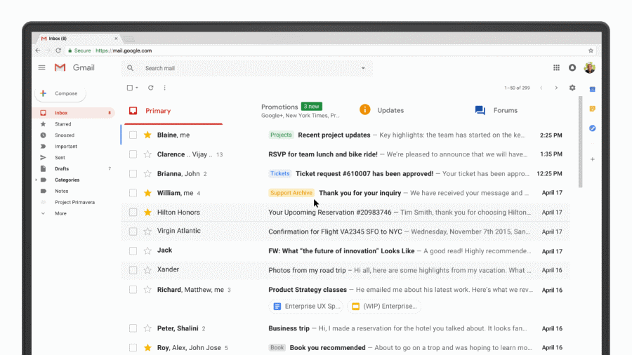 Google Gmail New