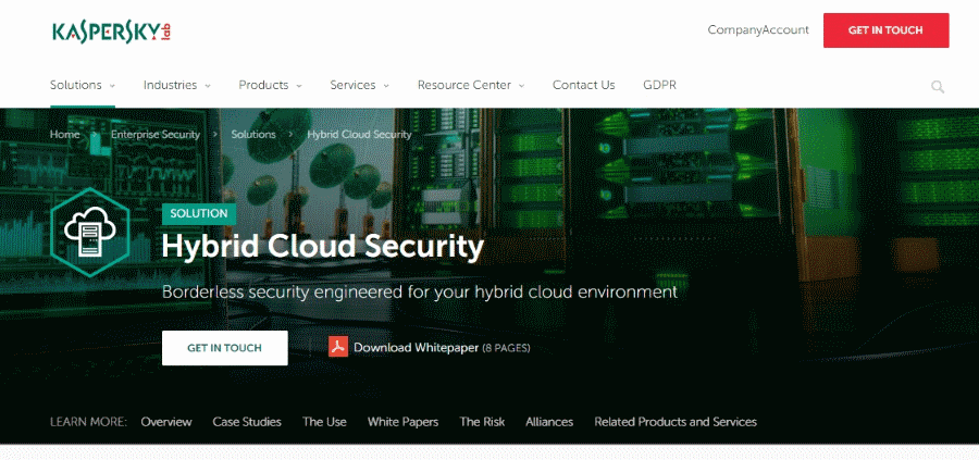 Kaspersky Lab Hybrid Cloud Security