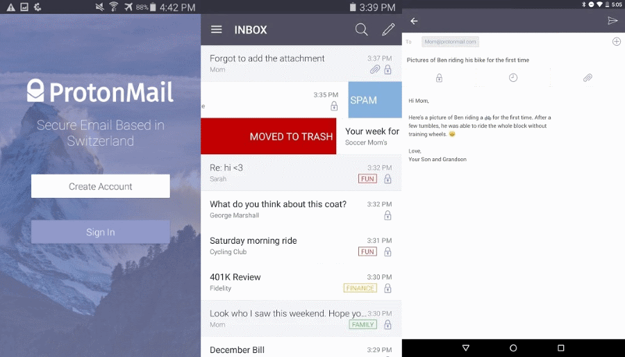 ProtonMail Android New