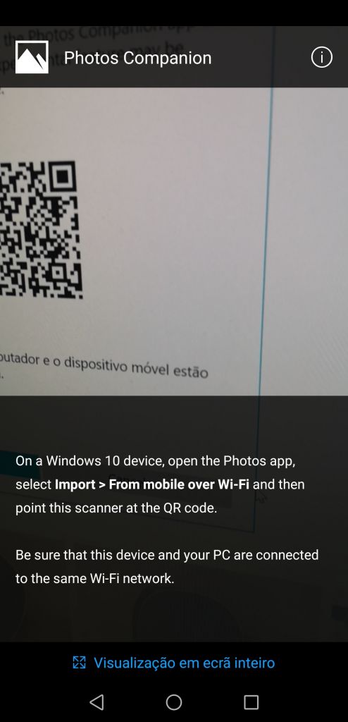 Leitura do QR-Code