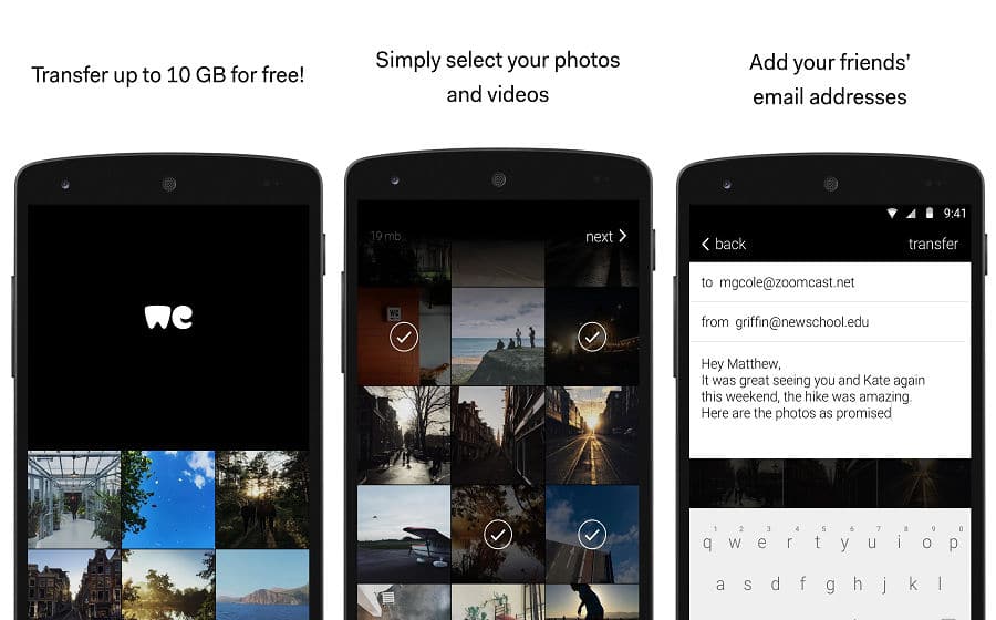 WeTransfer app