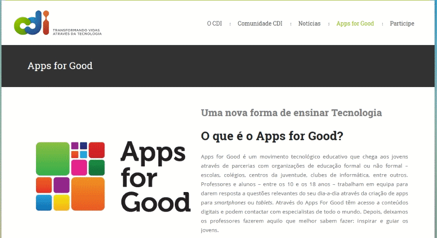 CDI Portugal Apps for Good