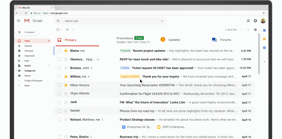 Google Gmail New