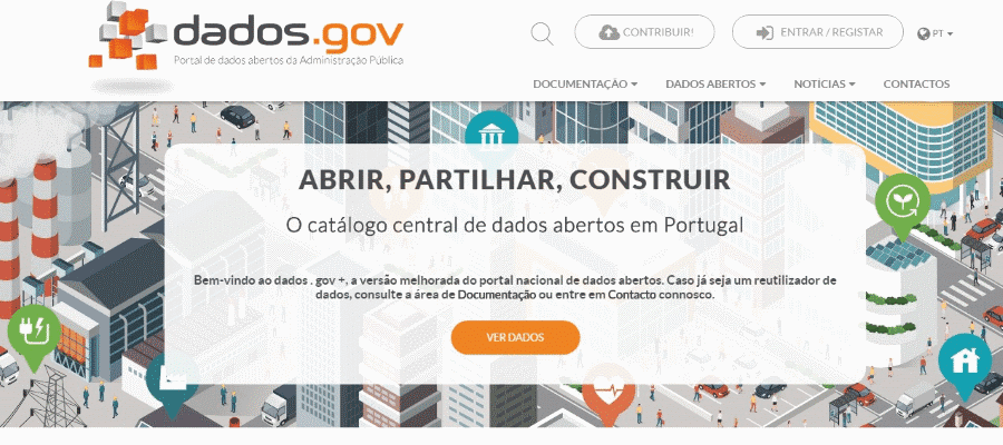 Portal de dados abertos da Administração Publica
