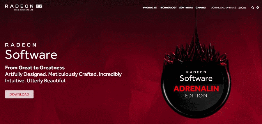 AMD Radeon Software Adrenalin Edition