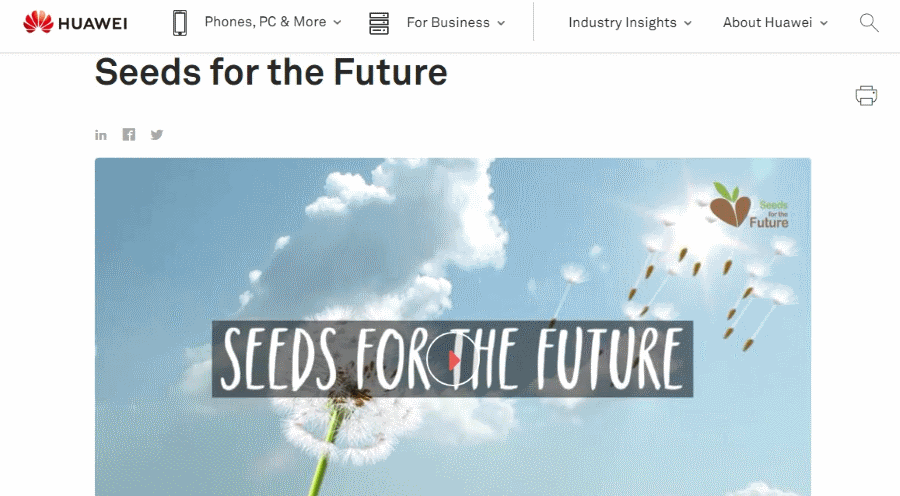 Huawei Seeds for the Future