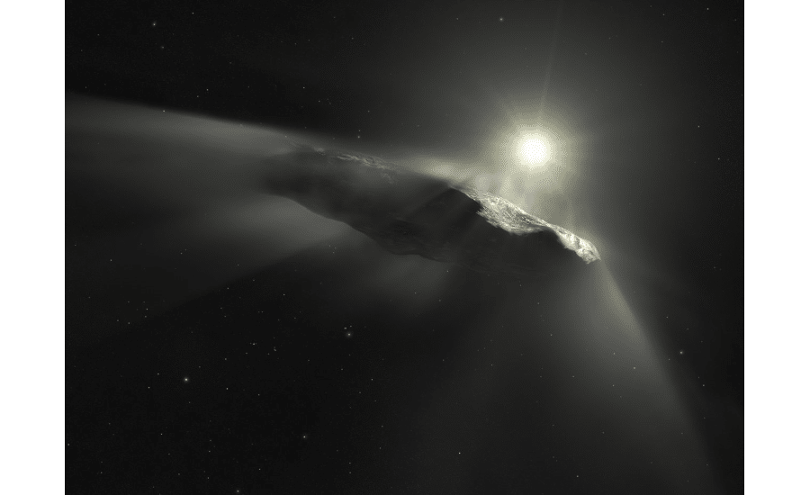 ESA Artist impression of Oumuamua