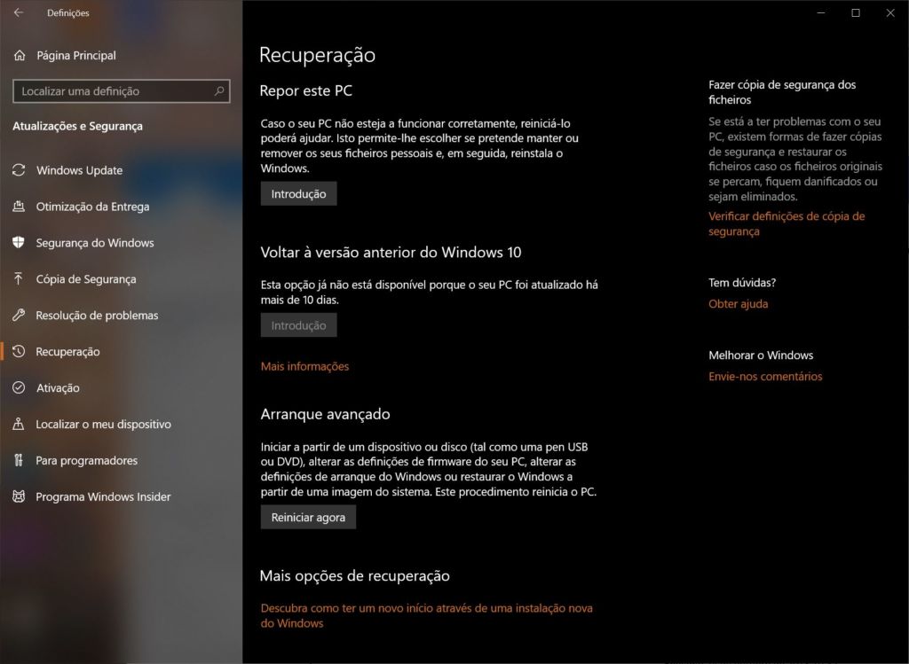 2.Reposicao do Windows