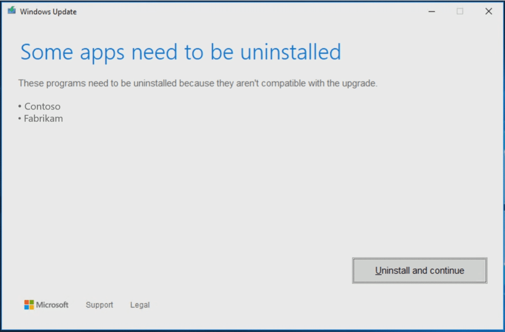 Remover aplicação Windows
