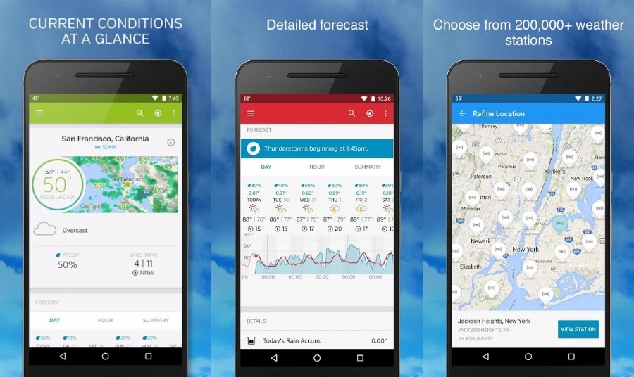 Weather Underground Android