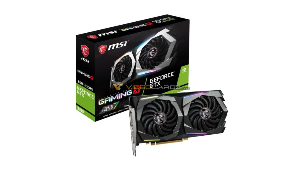 Videocardz MSI GTX 1660 Gaming X