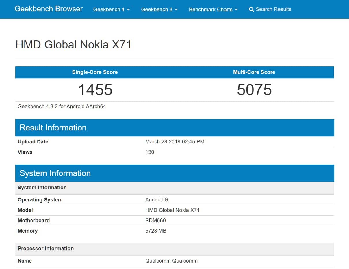 Geekbench X71