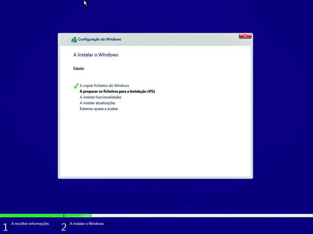 Instalar Windows - Instalação