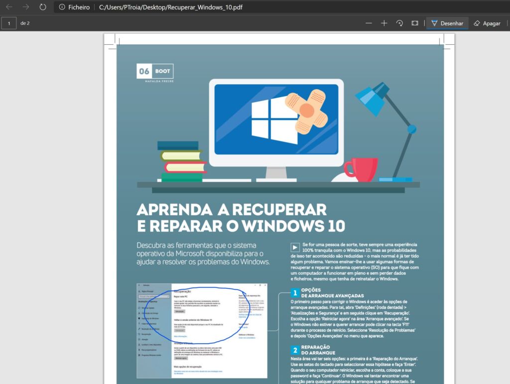 Microsoft Edge PDF - Desenhar