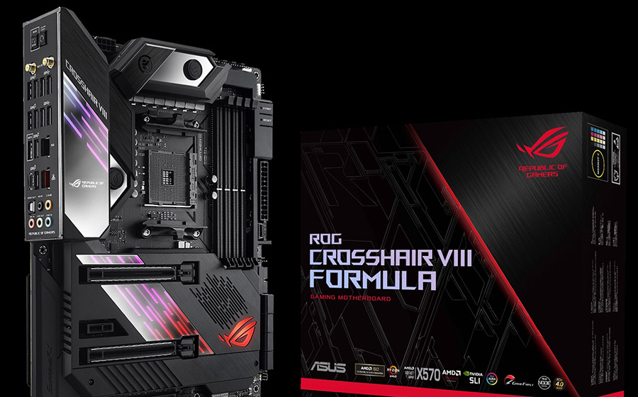 A ROG Crosshair VIII Formula foi um dos produtos vencedores. ©Asus