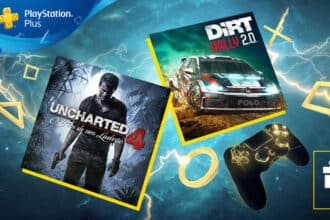 Uncharted 4 e DiRT 2.0 estão em Abril no PS Plus, em Abril.