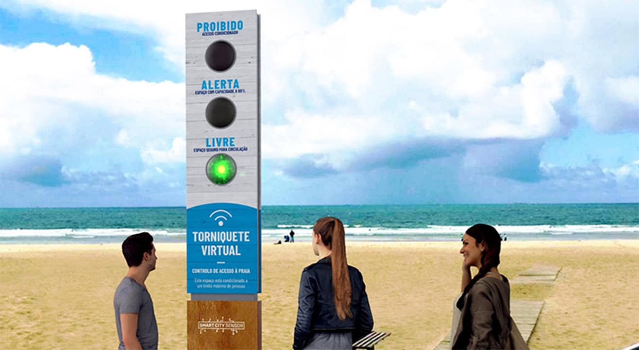 Semáforo para Praias ©Smart City Sensor