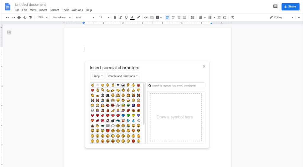Dica do Dia Emojis no Google Docs