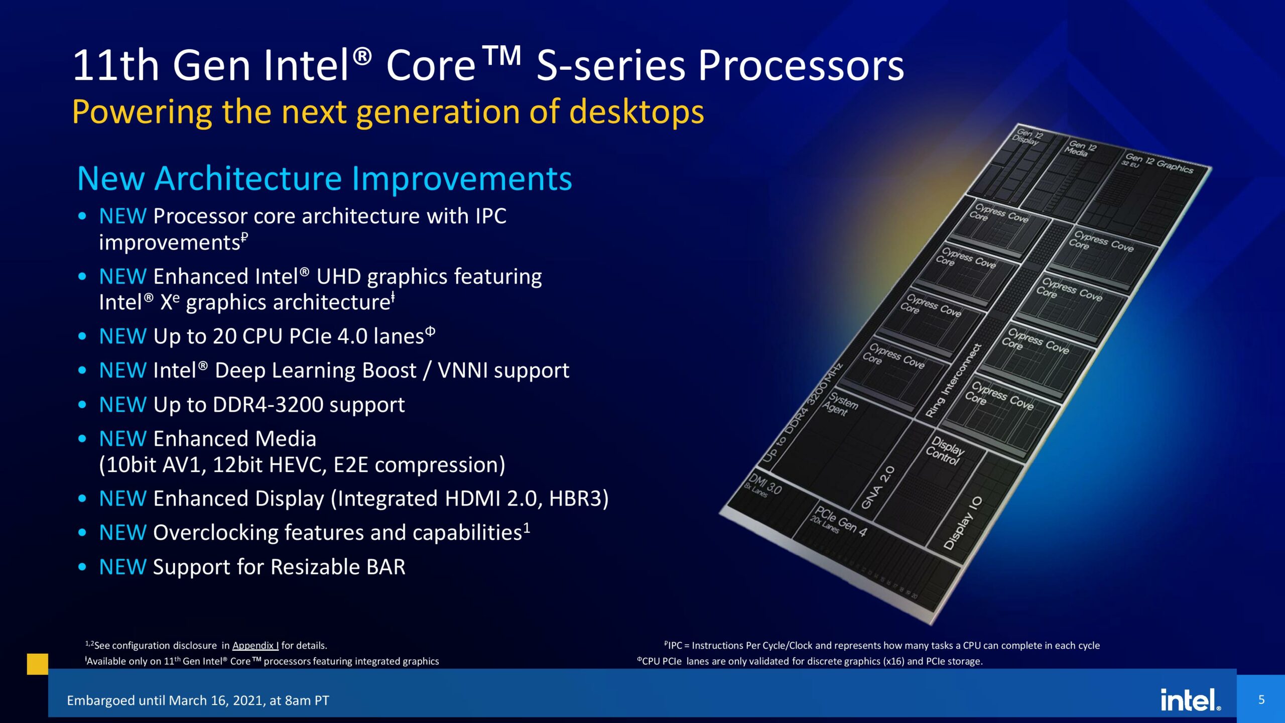 Novos processadores Intel Rocket Lake-S estreiam divisor de memórias