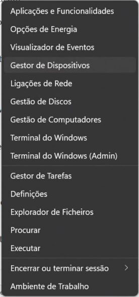 Menu Windows 11