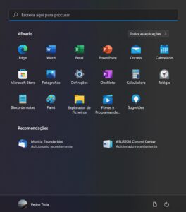 Menu Inicio Windows 11