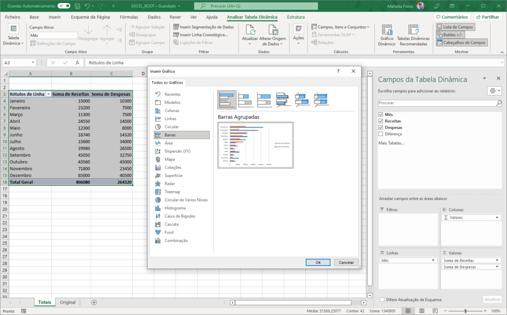 Aprenda a fazer dashboards no Excel