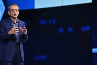 Pat Gelsinger, Intel CEO, speaks at Intel Vision 2022 on May 10