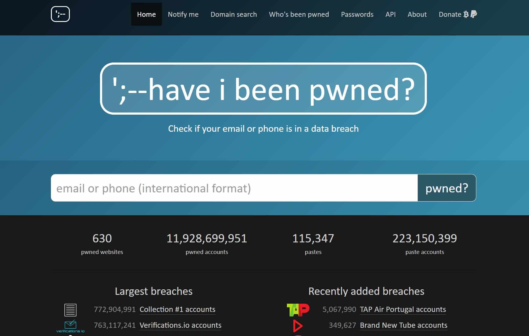 Beenpwned