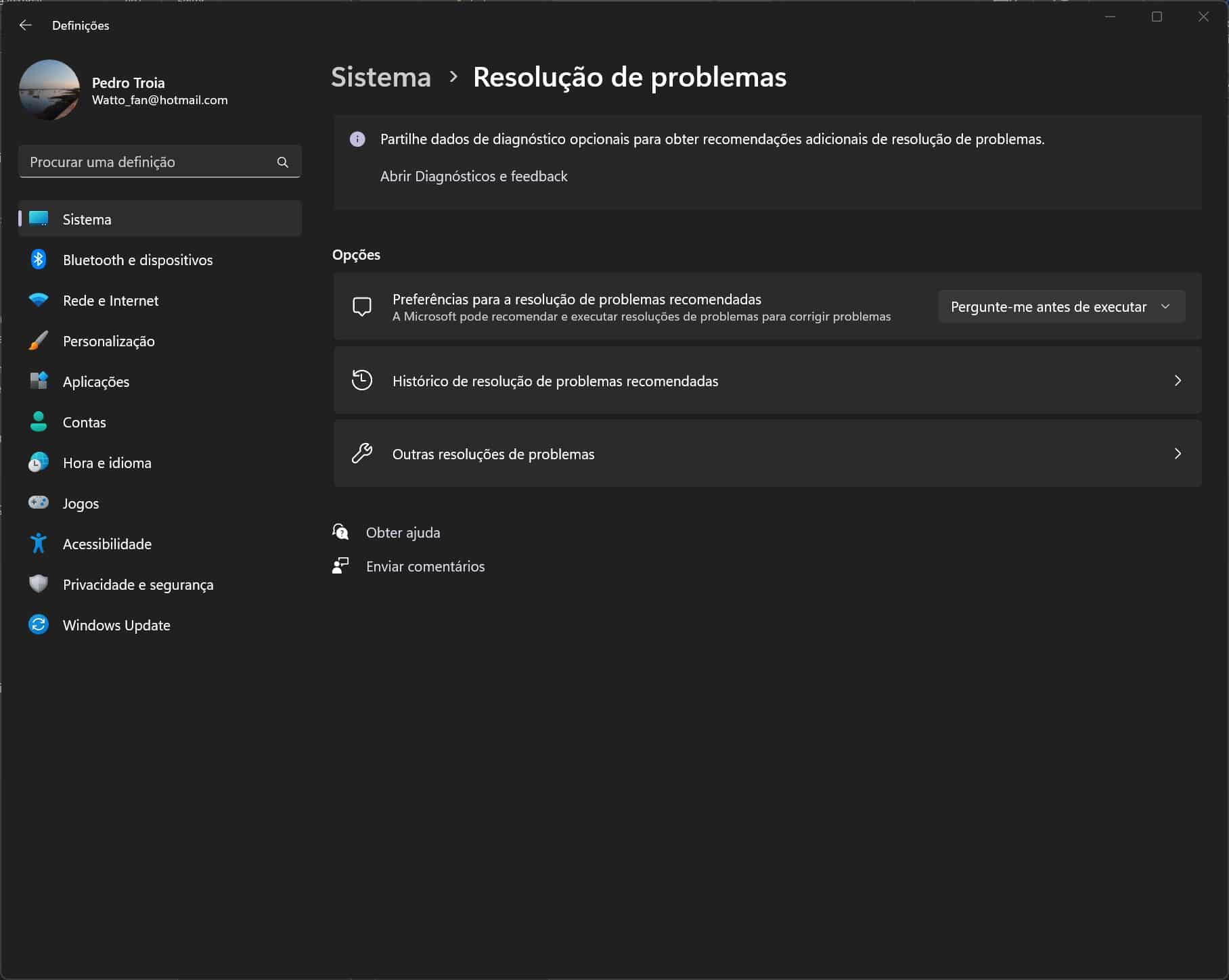 Guia de Solução de problemas no Windows 10