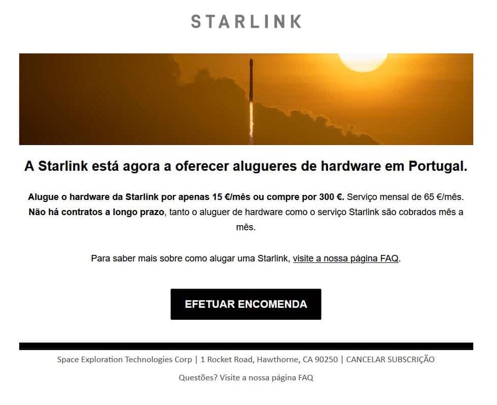 StarLink_Aluguer