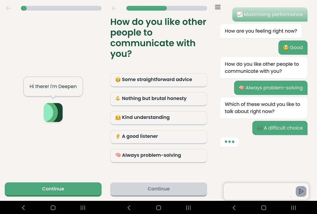 App do Dia – Deepen: AI Therapy, Counseling