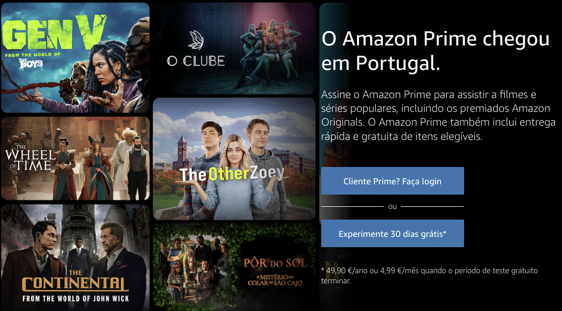 Em Janeiro, chega o novo plano de assinatura Prime Video com anúncios incluídos