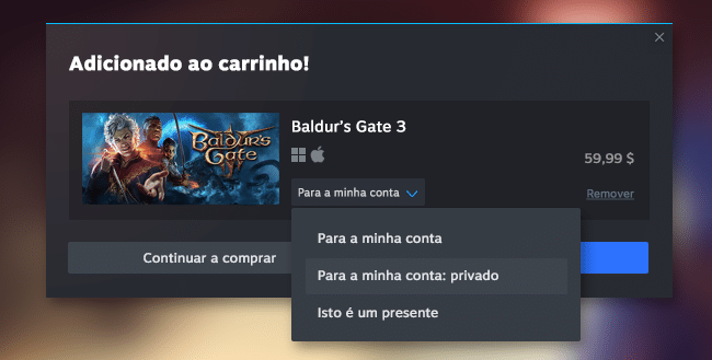 ©Valve | Steam Jogos Privados