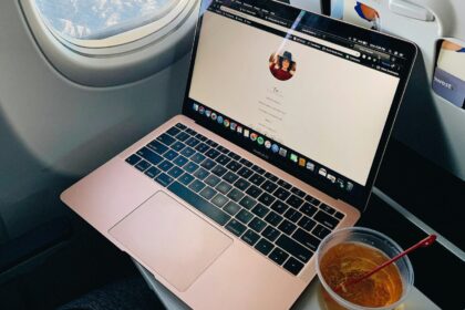 PC num avião