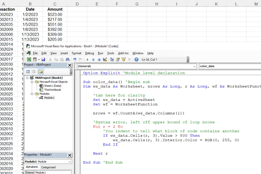 VBA