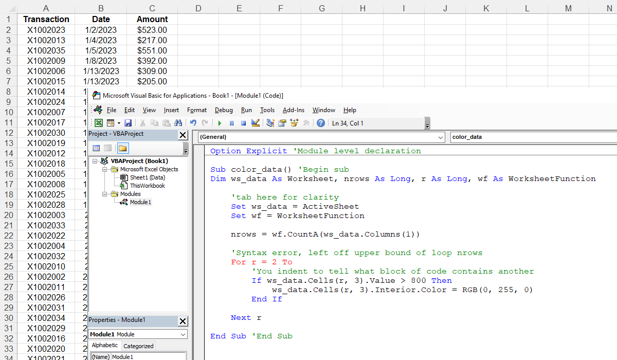 VBA