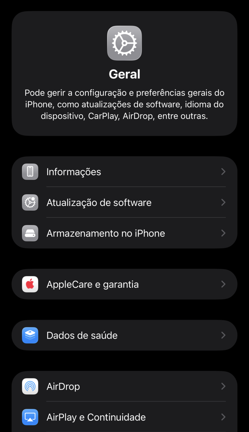 Prepare o seu iPhone para instalar o iOS 26