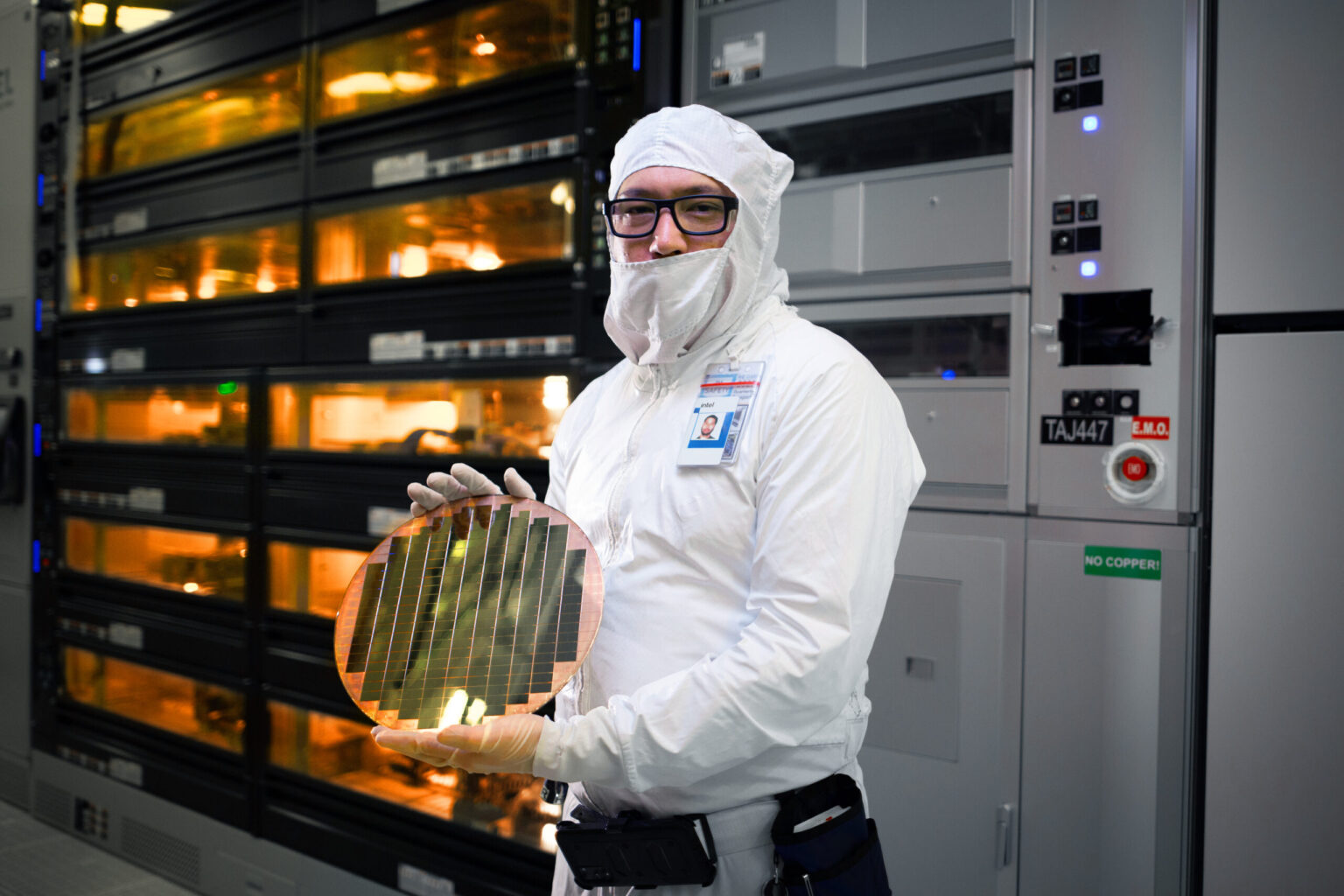 Produção de chips Intel